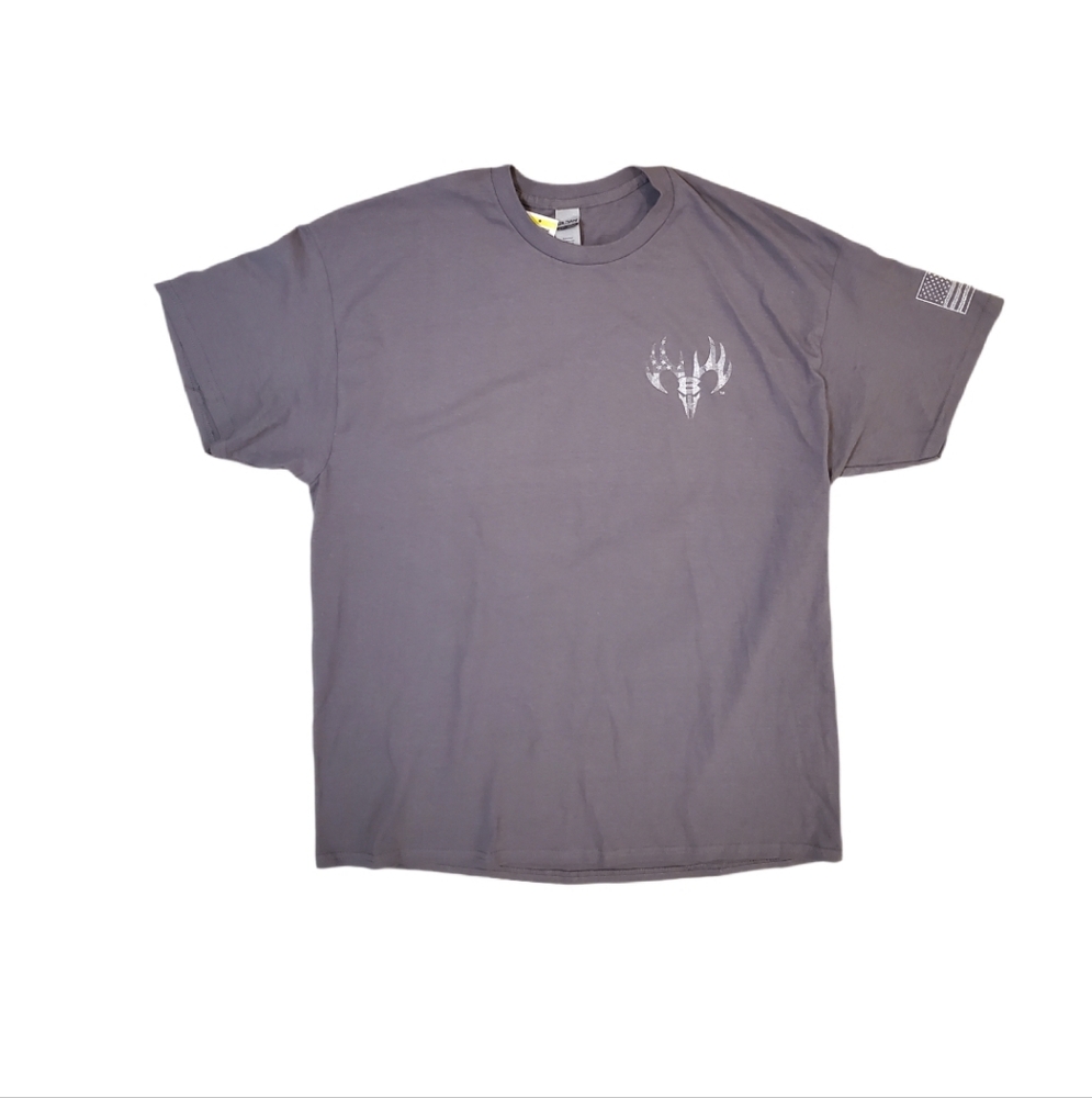 Buck Wear Men's‎ Gray These Colors Don't Run USA T-Shirt XL